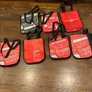 7 small lululemon shopping bags